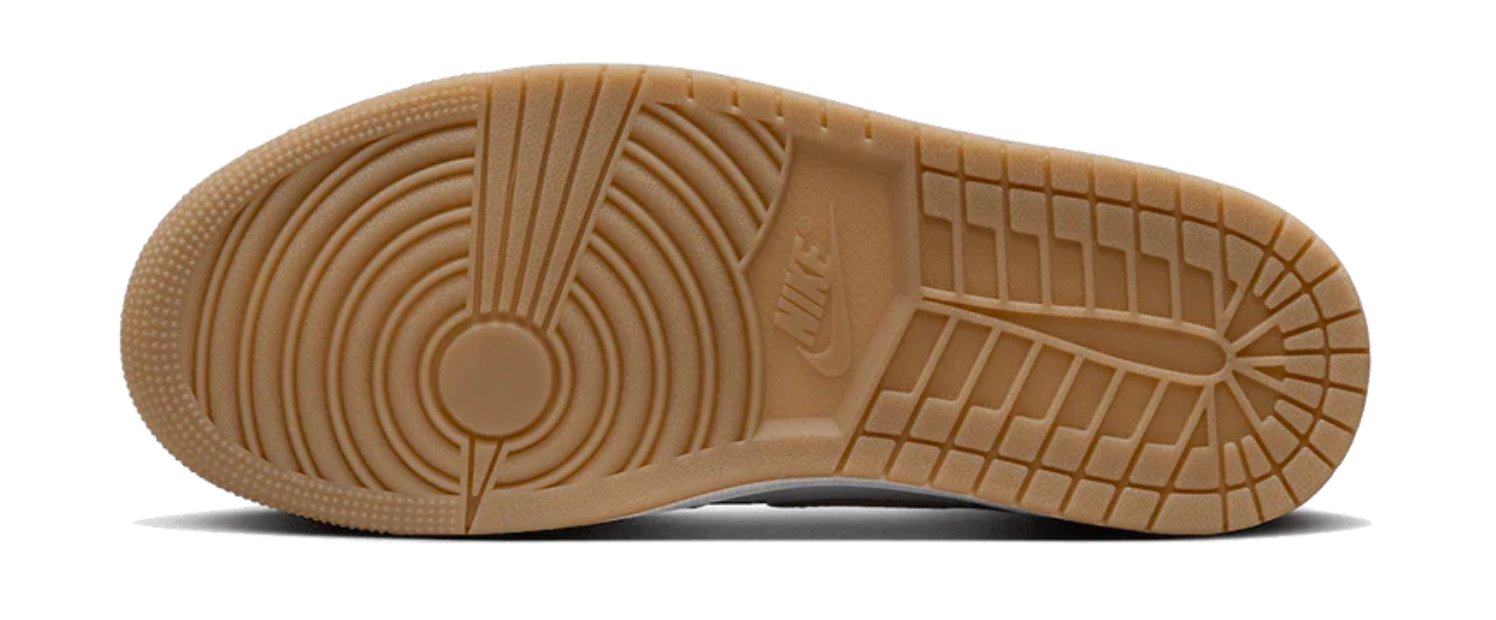 Scarpe da ginnastica bianche e oro collezione air jordan 1 high