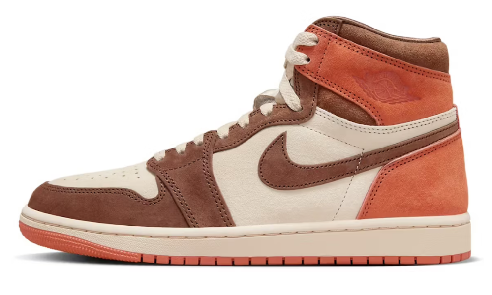 Scarpe da ginnastica marroni collezione jordan 1 high