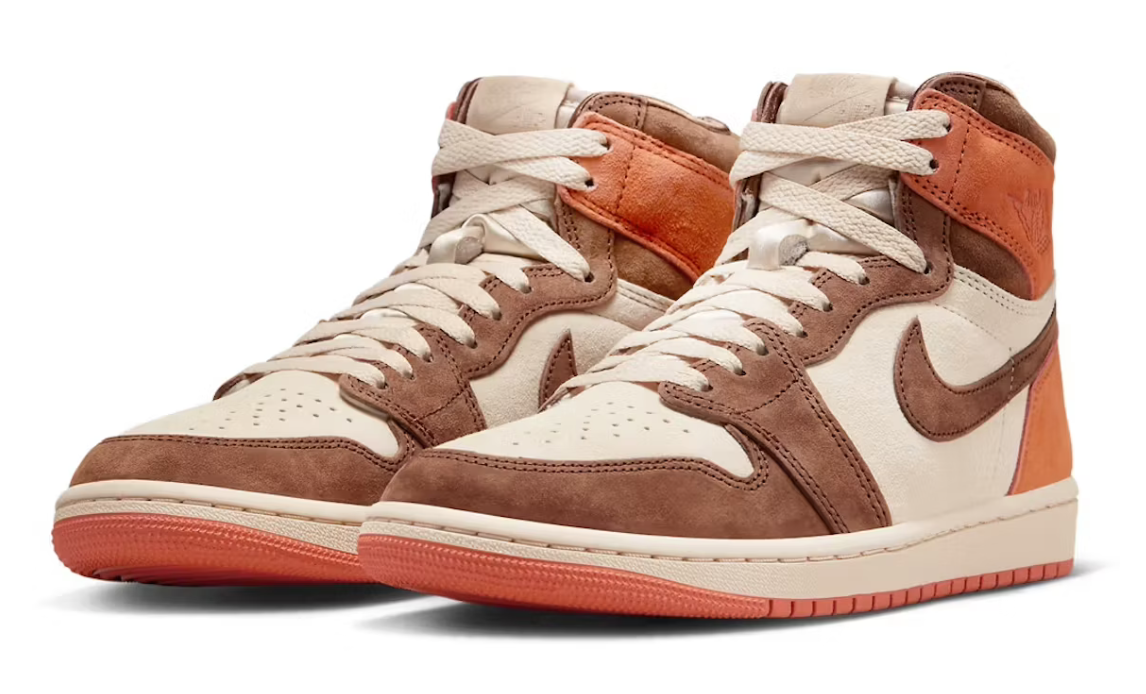 Scarpe da ginnastica marroni collezione jordan 1 high