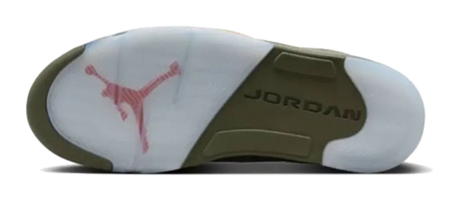 Scarpe da ginnastica verdi collezione air jordan 5