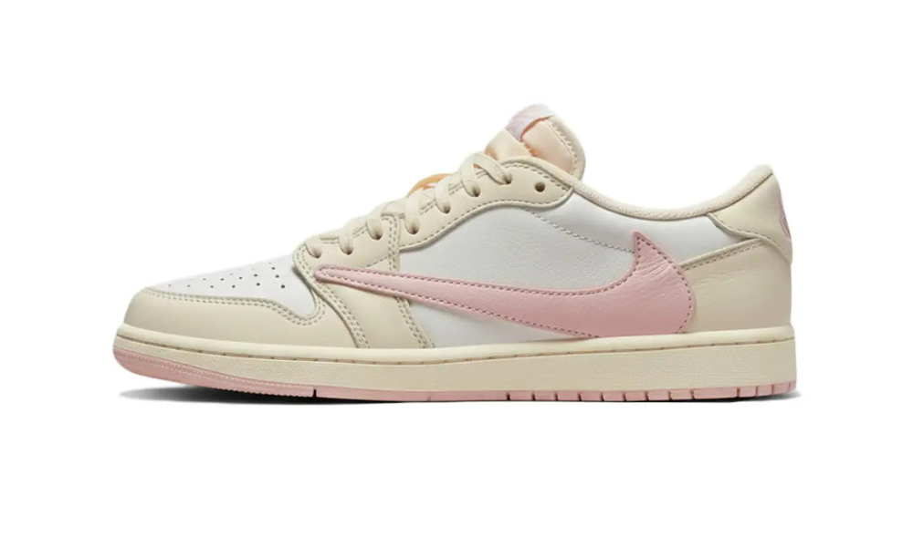 Air Jordan 1 Retro Low OG SP Travis Scott Sail Shy Pink
