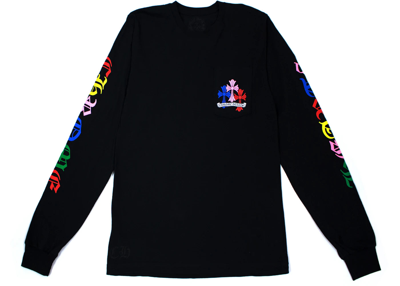Chrome Hearts Multi Color Cross Cemetery L/S T-shirt Black - CH-CHMCCCLT-MULTI