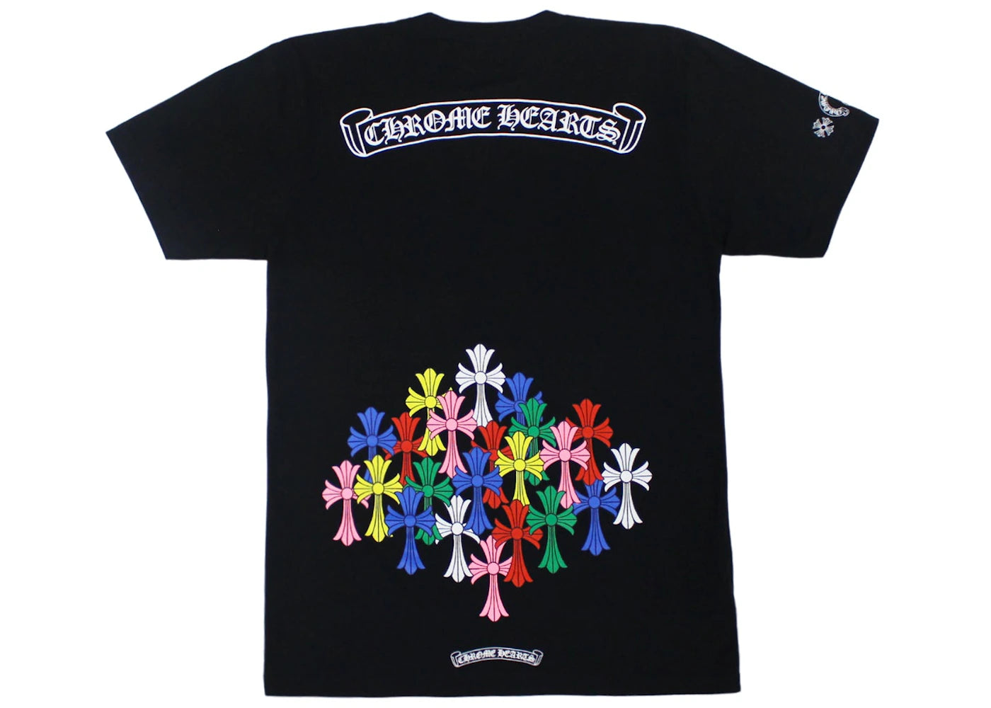 Chrome Hearts Multi Color Cross T-shirt Black - CH-CHMCCT-BLACK
