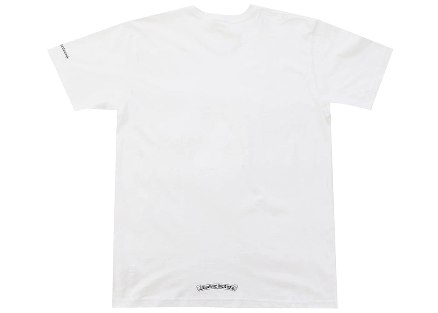 Chrome Hearts Neck Letters Logo T-shirt White - CH-CHROME H-MULTI