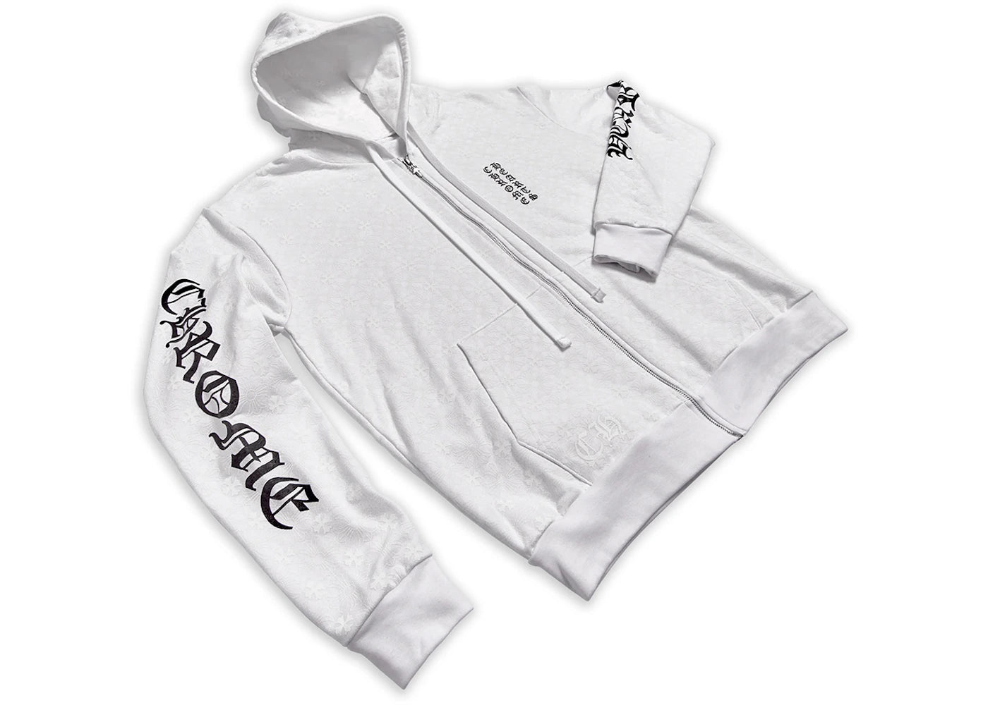 Chrome Hearts Plus Cross All Over Print Zip Up Hoodie White - CH-CHPCAOPZ-MULTI