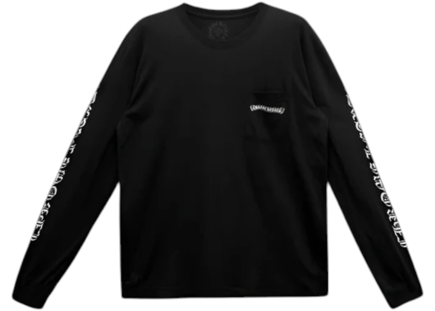Chrome Hearts Scroll Logo L/S Pocket T-shirt Black - CH-CHSLLPTB-MULTI