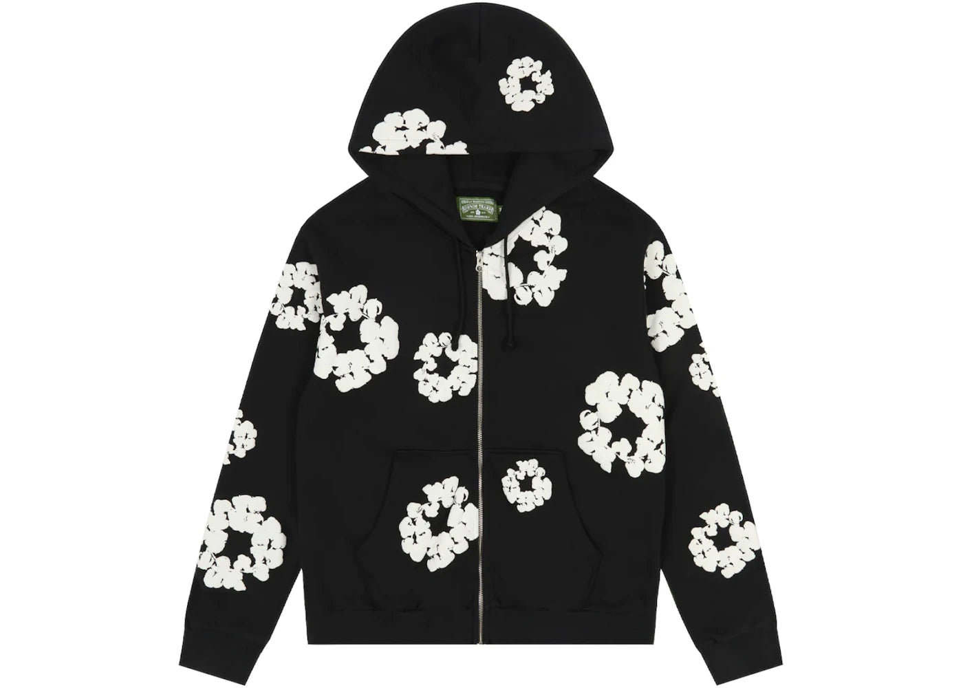 Denim Tears Cotton Wreath Zip Hoodie Black - DT-DENIM TE-MULTI