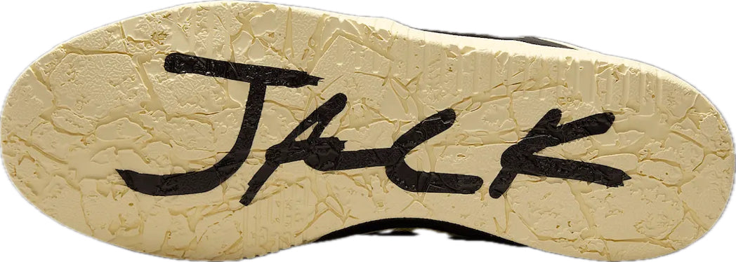 Scarpe da ginnastica gialle fluo collezione air jordan x travis Scott 