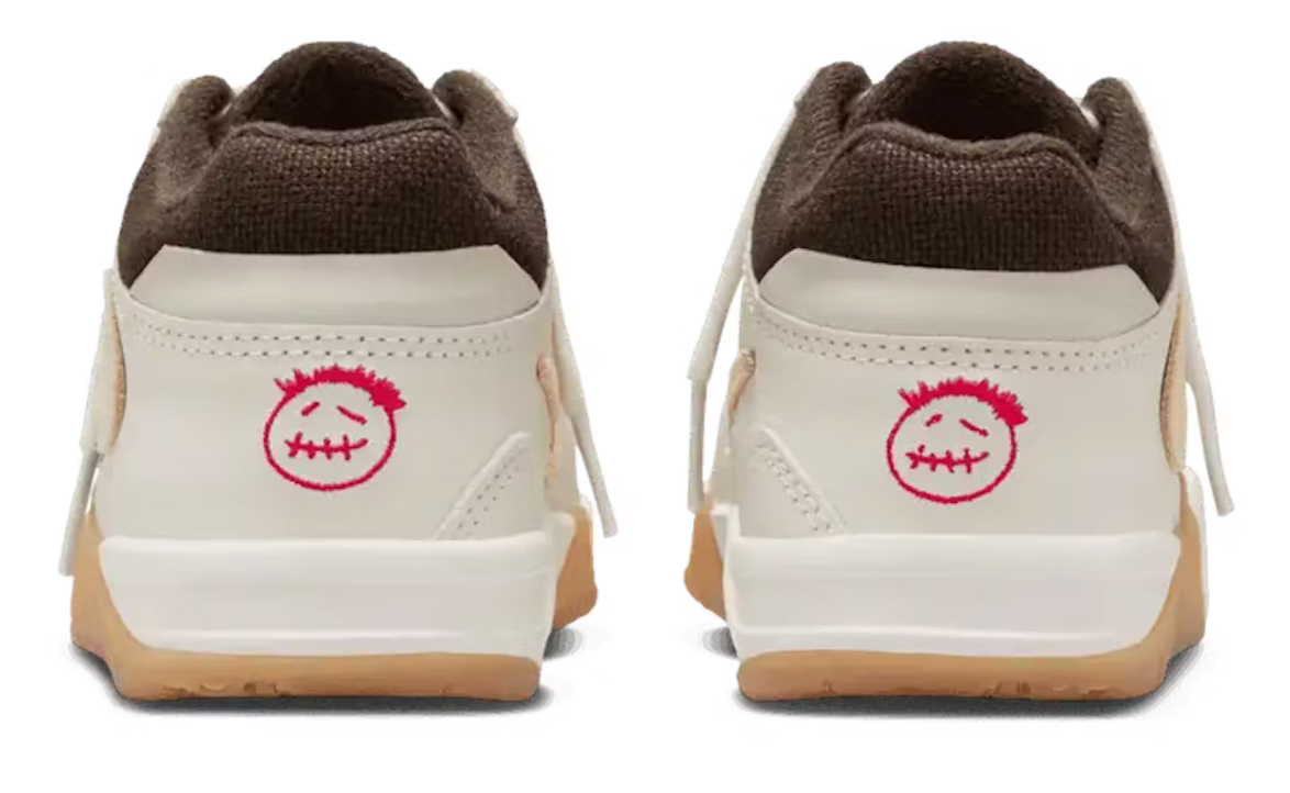 Scarpe da ginnastica bianche e marroni collezione Air Jordan 