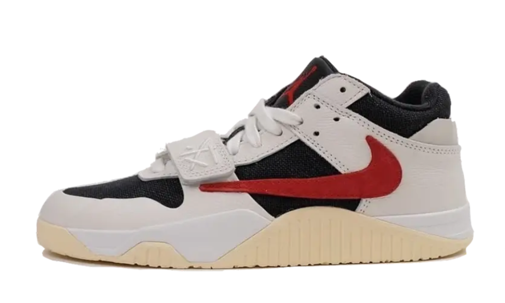 Scarpe da ginnastica bianche nere e rosse collezione air jordan