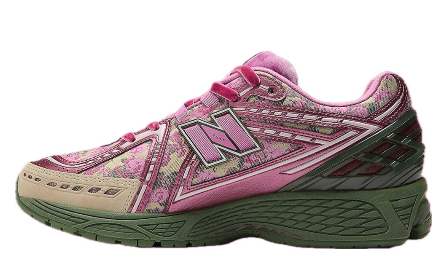 Scarpe da ginnastica rosa e verdi collezione new balance