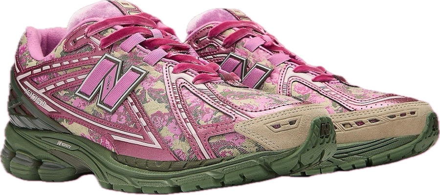 Scarpe da ginnastica rosa e verdi collezione new balance