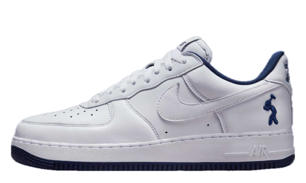 Scarpe da ginnastica bianche e blu collezione nike air force 1