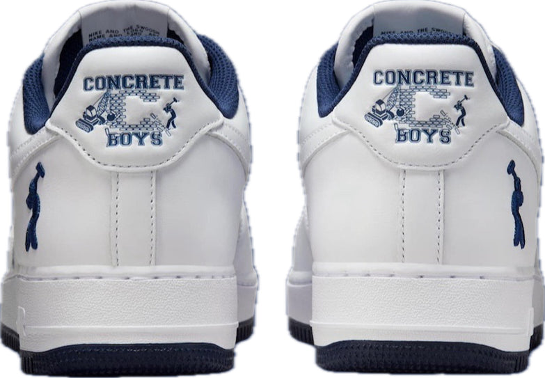 Scarpe da ginnastica bianche e blu collezione nike air force 1
