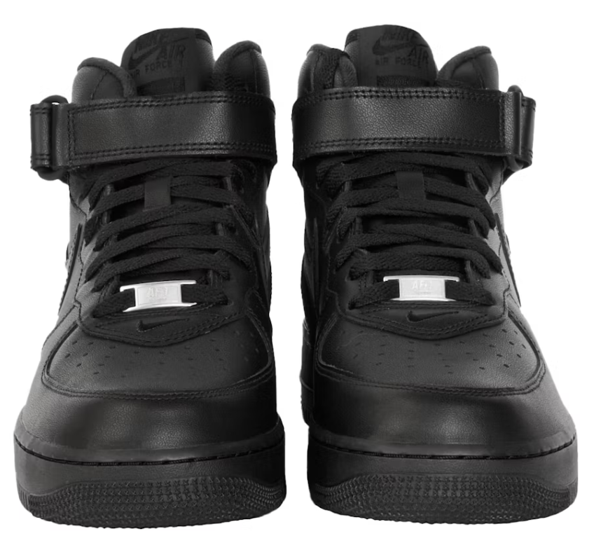 Scarpe da ginnastica nere collezione nike air force 1
