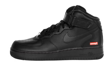 Scarpe da ginnastica nere collezione nike air force 1