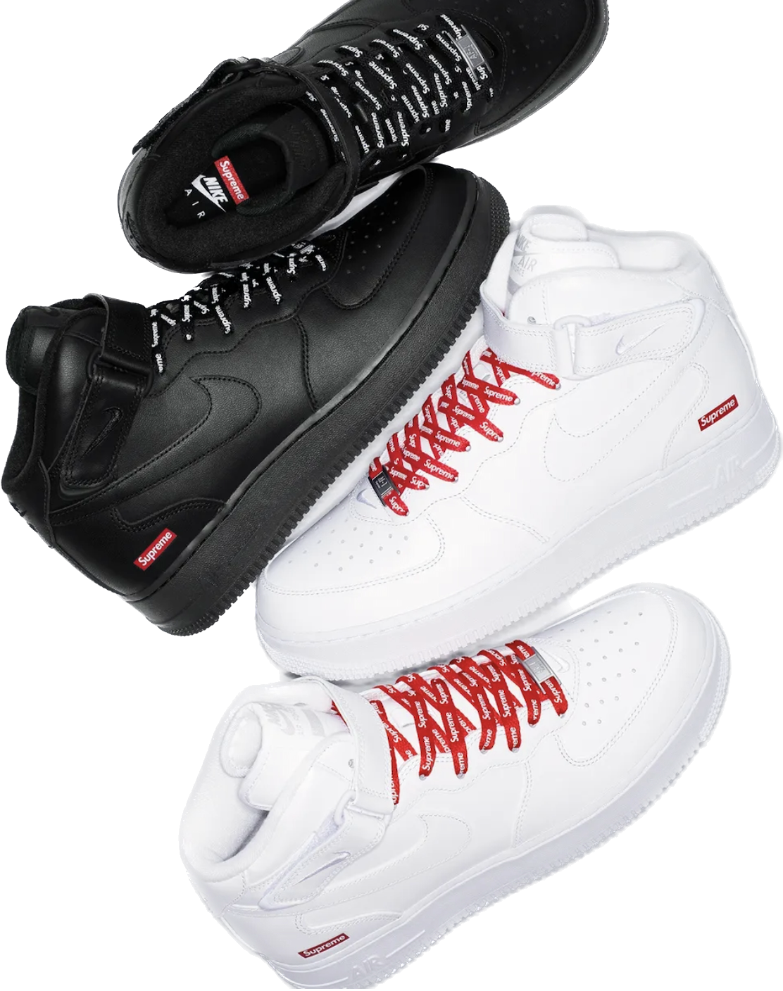 Nike Air Force Mid Supreme White - Main Image