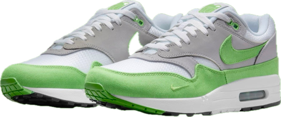 Scarpe da ginnastica bianche e verdi collezione air max 1