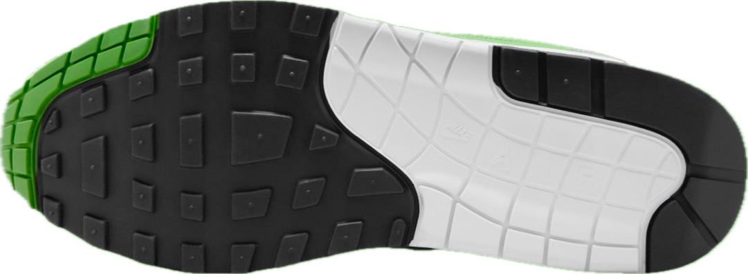 Scarpe da ginnastica bianche e verdi collezione air max 1