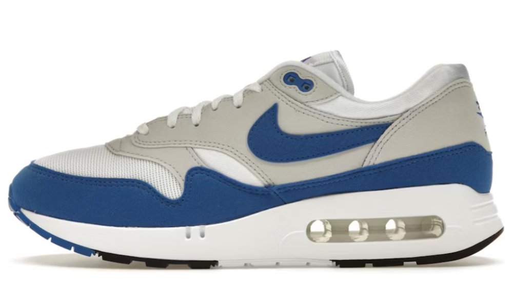 Scarpe da ginnastica bianche e blu collezione nike air max 1