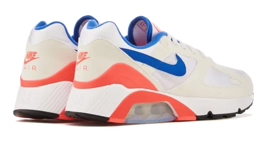 Scarpe da ginnastica bianche rosse e blu collezione nike air max