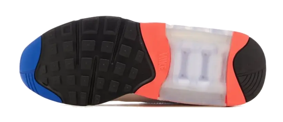 Scarpe da ginnastica bianche rosse e blu collezione nike air max