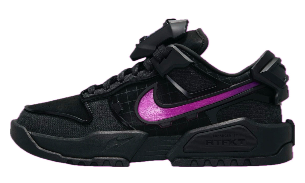 Scarpe da ginnastica nere e fucsia collezione nike dunk