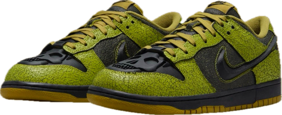 Scarpe da ginnastica verdi e nere collezione nike dunk low