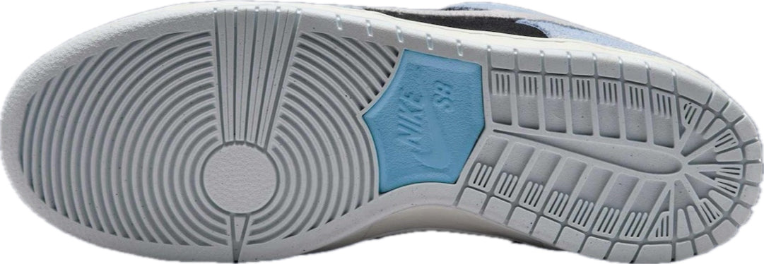 Scarpe da ginnastica nere e celesti collezione nike dunk low