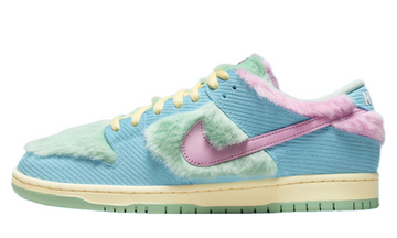 Scarpe da ginnastica celesti e rosa collezione nike dunk