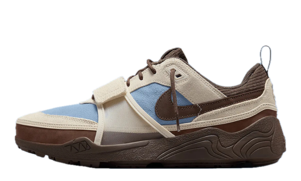 Scarpe da ginnastica marroni e celesti collezione nike