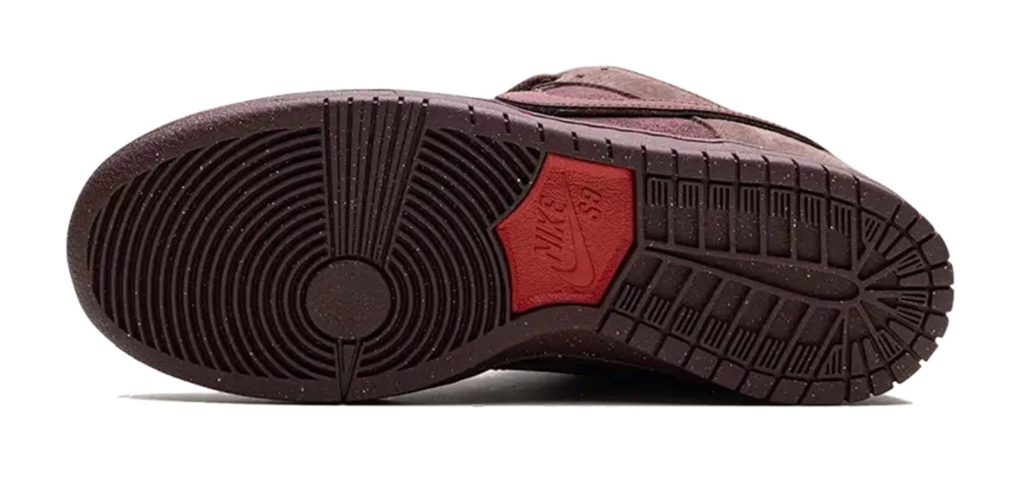 Scarpe da ginnastica bordeaux collezione nike dunk