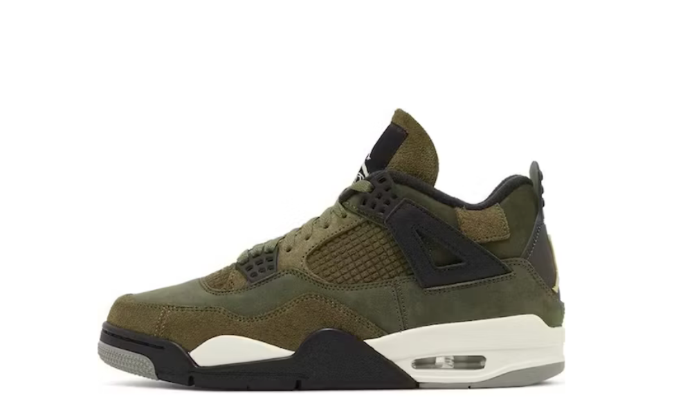 Air Jordan 4 Retro SE Craft Medium Olive (bambino)