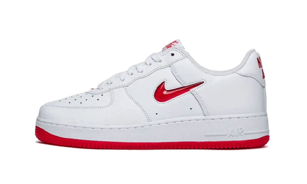 Nike Air Force 1 Low '07 Retro Color of the Month Jewel Swoosh University Red