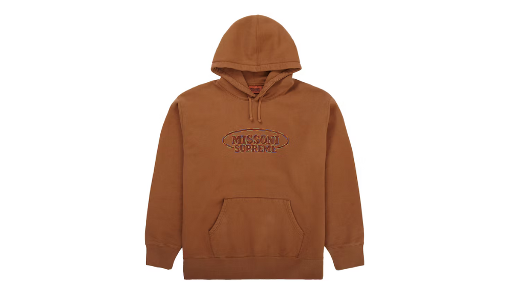 Supreme Missoni Hoodie Sweatshirt Brown