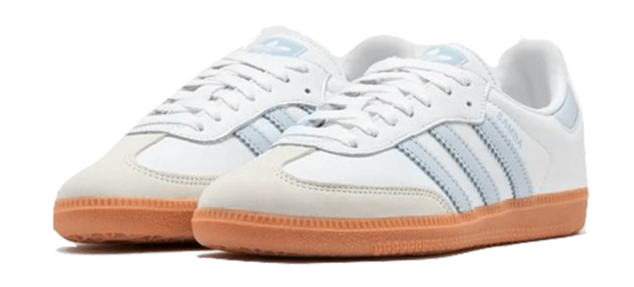 Adidas samba og white and blue sales