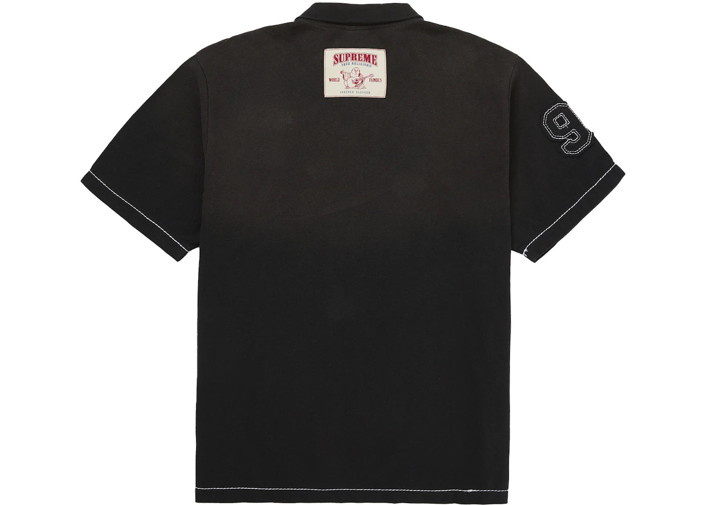 Supreme True Religion Applique Polo Black - SUPR-SUPREME -MULTI