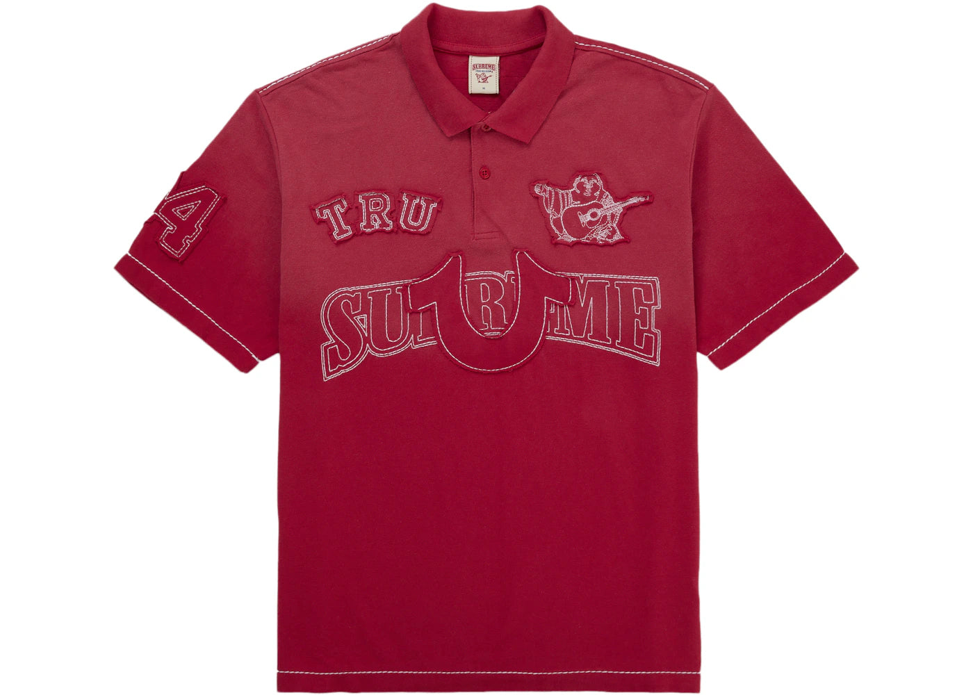 Supreme True Religion Applique Polo Red - SUPR-SUPREME -MULTI