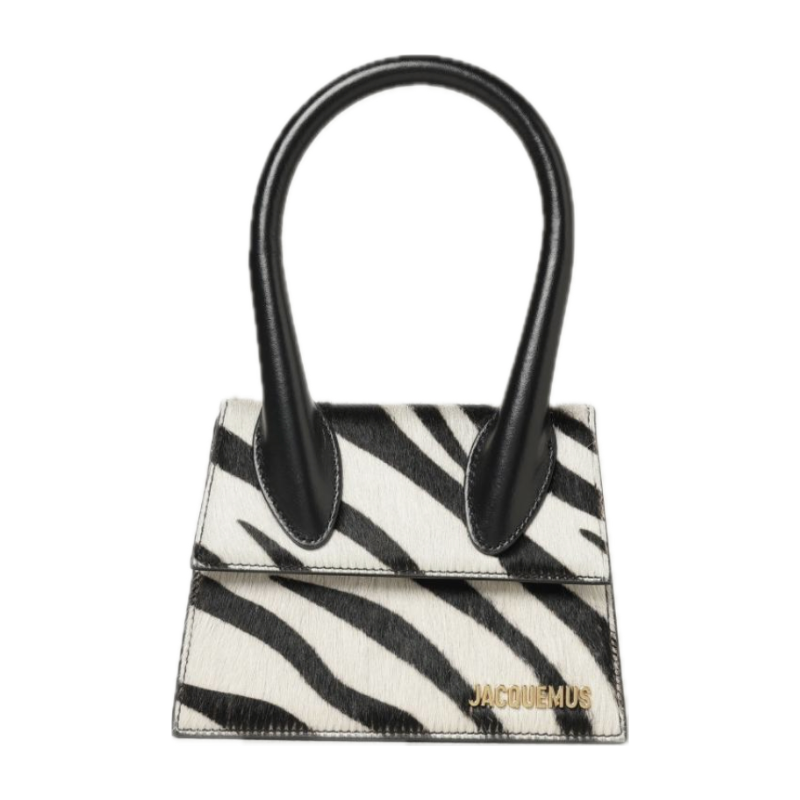 Jacquemus Le Chiquito Medio Black & White Zebra
