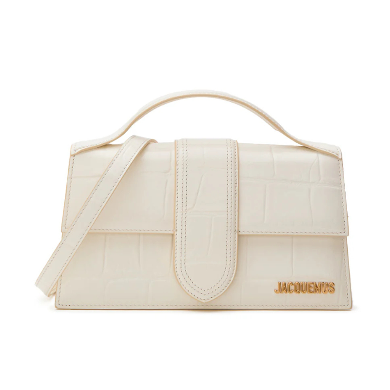 Jacquemus Le Grand Bambino White Croco