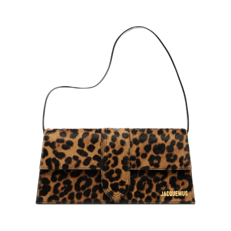 Jacquemus Le Bambino Long Print Leopard Brown