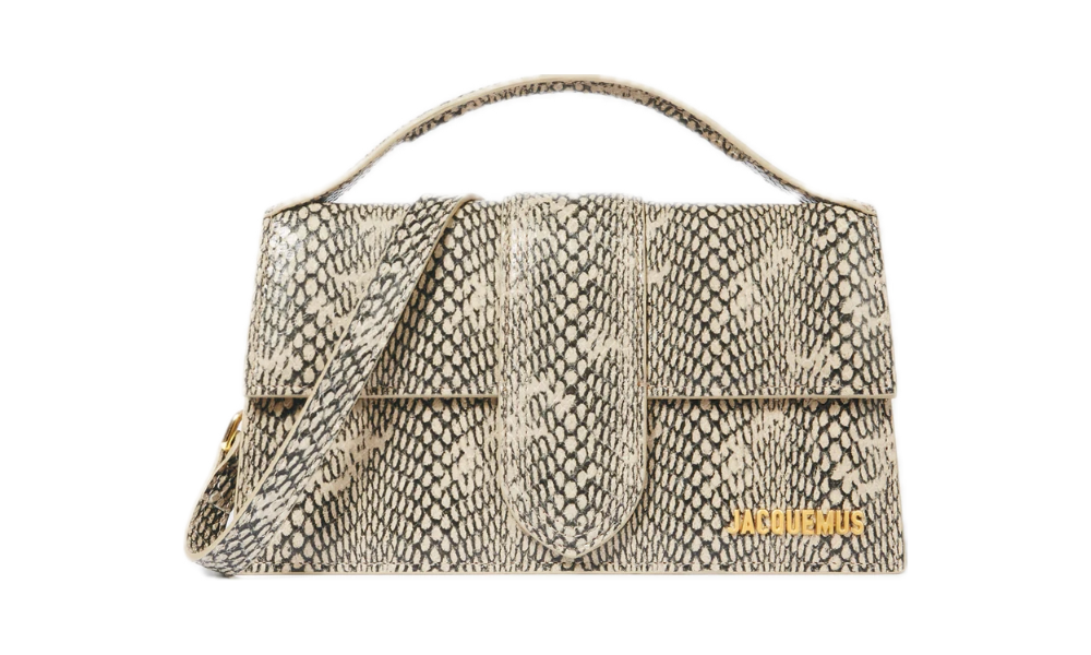 Jacquemus Le Grand Bambino Beige Python