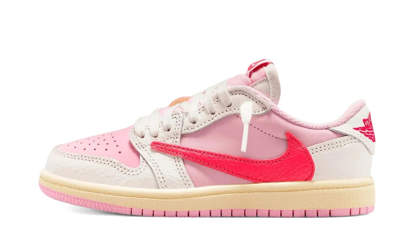 Air Jordan 1 Retro Low OG SP Travis Scott Sail Tropical Pink (PS) - IQ7605-101