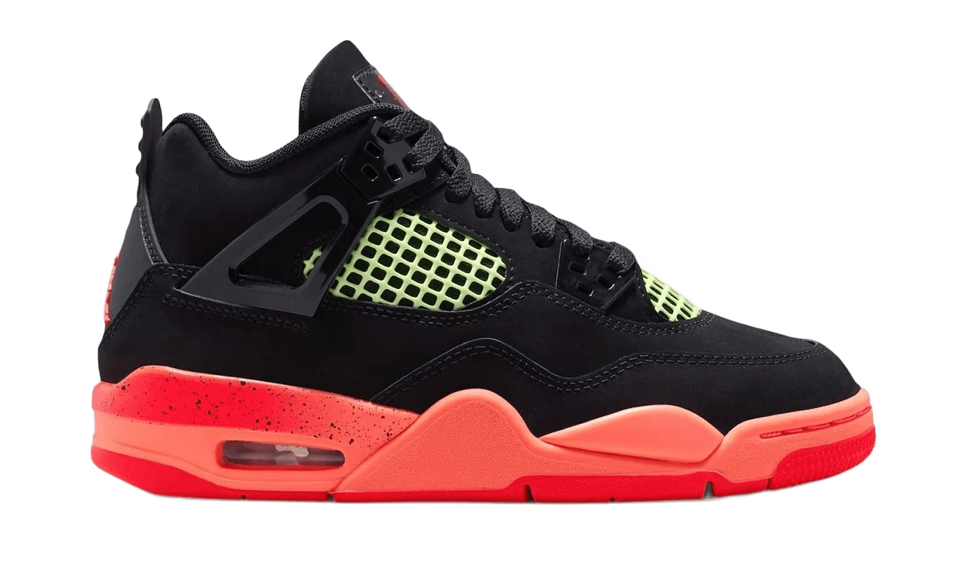 Air Jordan 4 Retro Black Bright Mango Barely Volt Infrared 23 - II1271-001