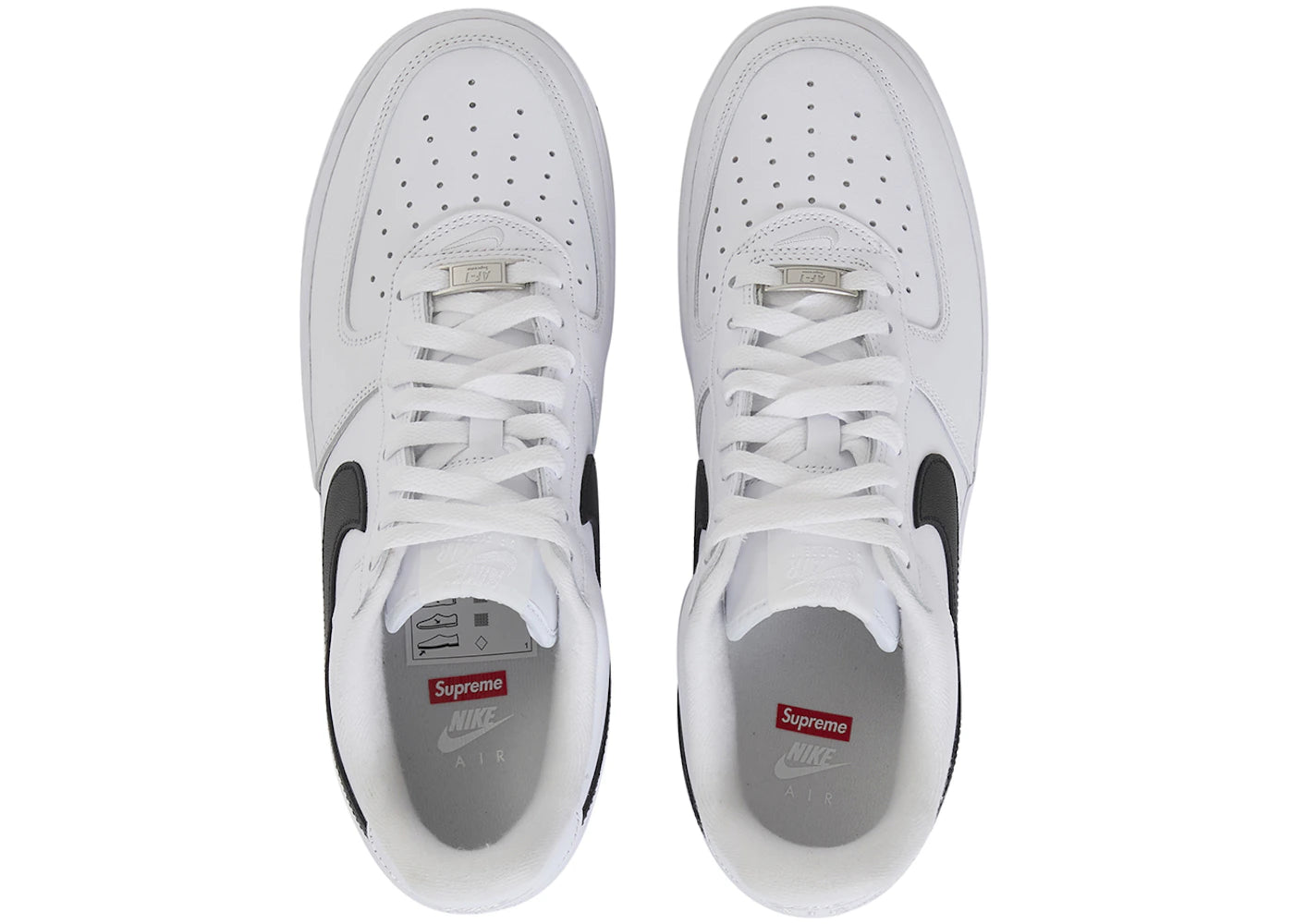 Air Force 1 Low Supreme White Black - CU9225-102