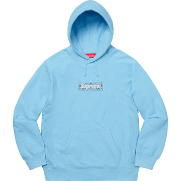 Supreme Bandana Box Logo Hoodie Sweatshirt Blue