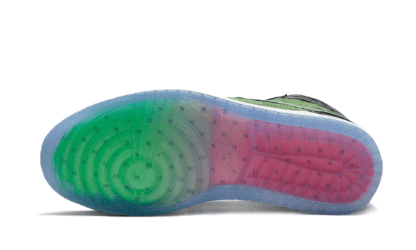 Air Jordan 1 Retro High Zoom Black Green - Nuove e autentiche al 100%