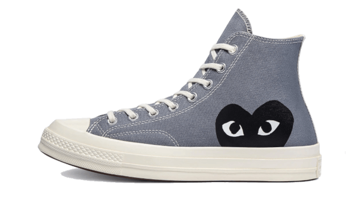 Chuck Taylor All-Star 70s Hi Comme des Garcons PLAY Steel Grey - Nuove e Autentiche al 100%