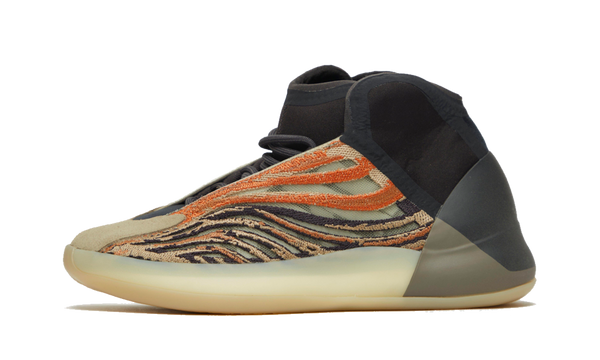 yeezy qntm flash orange on feet