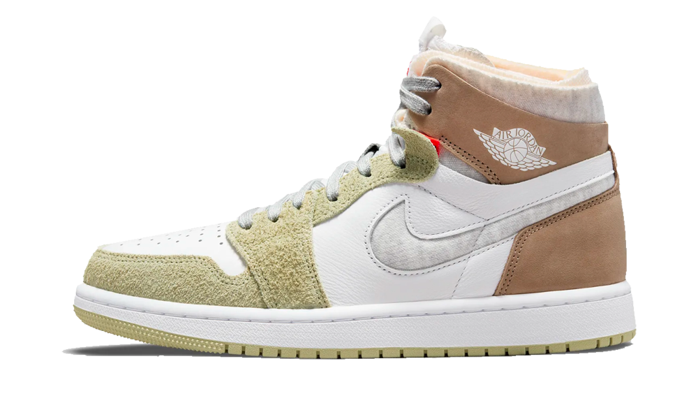 Air Jordan 1 High Zoom CMFT Olive Aura - Nuove e Autentiche al 100%